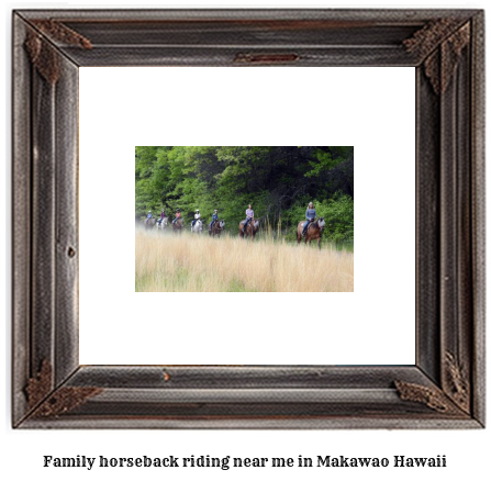 family horseback riding near me in Makawao, Hawaii